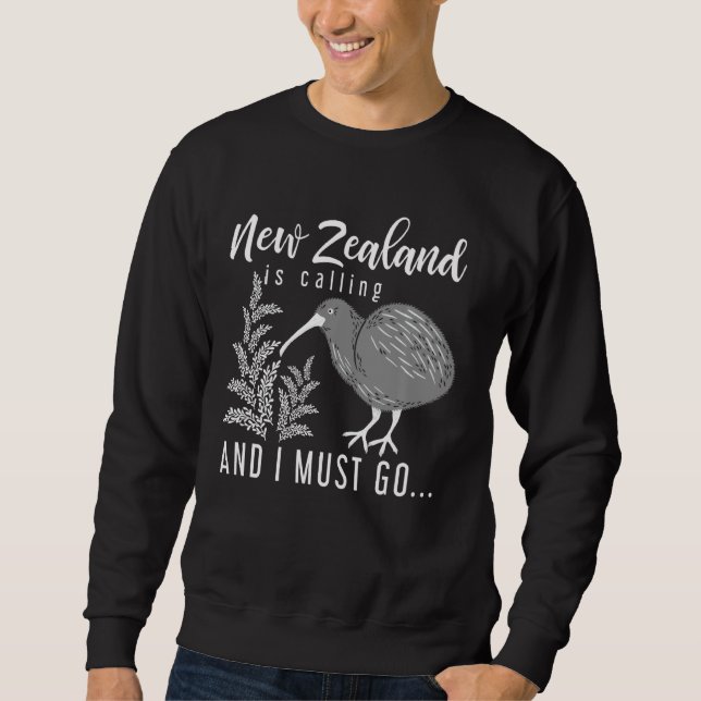 Sweatshirt Voyager Backpacker Kiwi Nouvelle-Zélande (Devant)