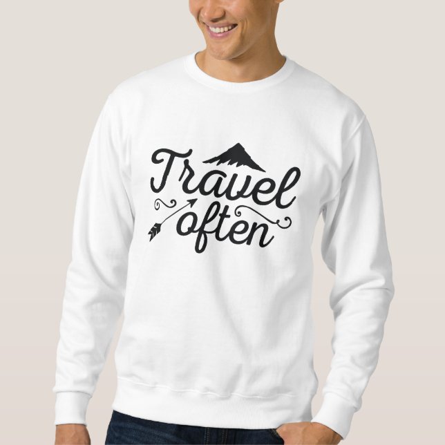 Sweatshirt Voyager souvent (Devant)