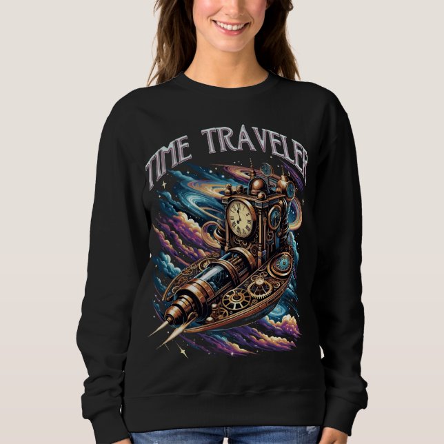 Sweatshirt Voyageur de temps - Steampunk Space Adventure (Devant)