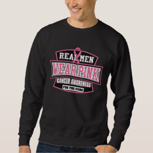 Sweatshirt VRAI rose de vêtements pour hommes pour le cancer