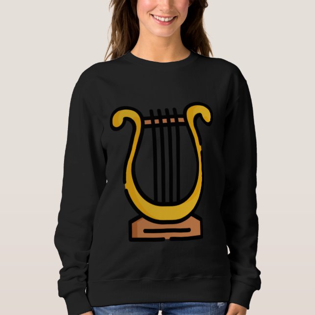 Sweatshirt Vraiment comme Lyre instrument à cordes (Devant)