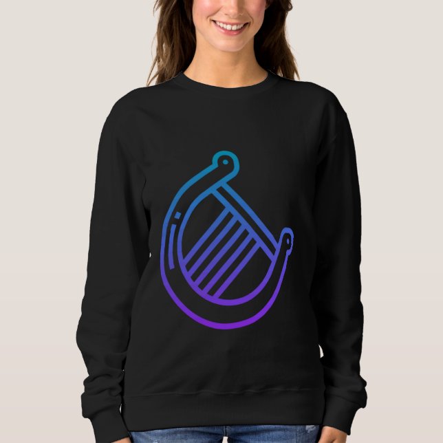 Sweatshirt Vraiment comme Lyre instrument à cordes (Devant)