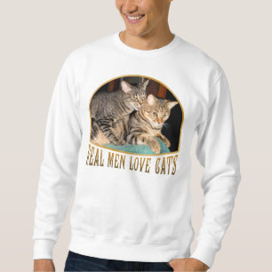 Sweatshirt Vrais chats d'amour d'hommes