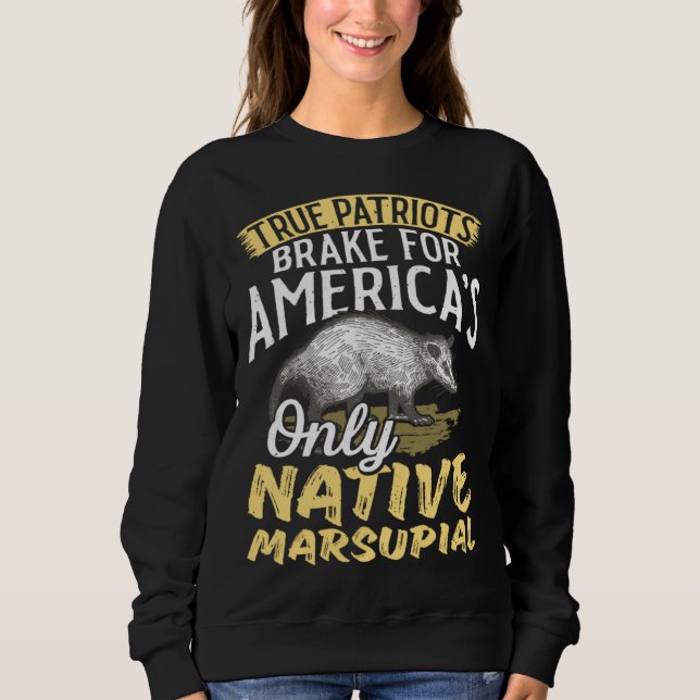 Sweatshirt Vrais Patriotes Freinent  Chat de Rue Ordures Anim (Devant)