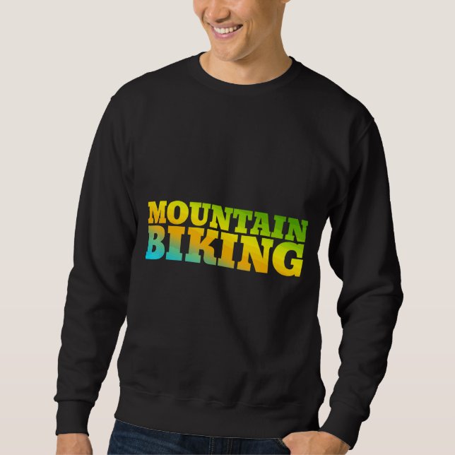Sweatshirt VTT Conçu Avec Des Couleurs Naturelles (Devant)