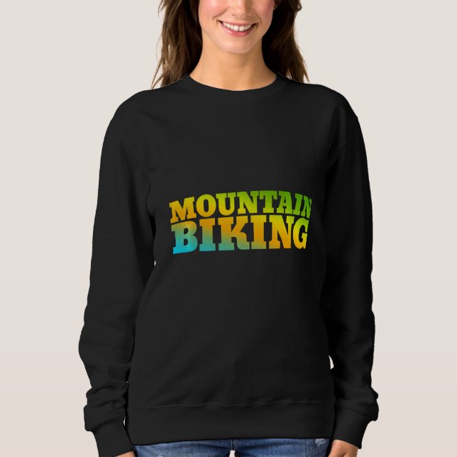 Sweatshirt VTT Conçu Avec Des Couleurs Naturelles (Devant)
