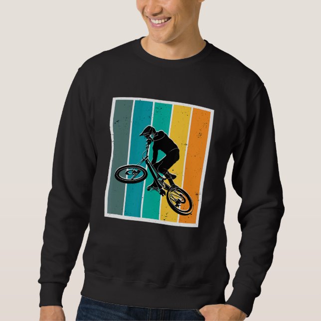 Sweatshirt VTT Retro Vélo Bmx Vintage (Devant)