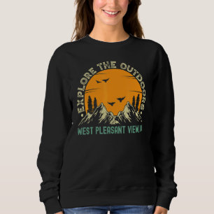 Sweatshirt Vue agréable de l'Ouest Colorado Découvrez le ple