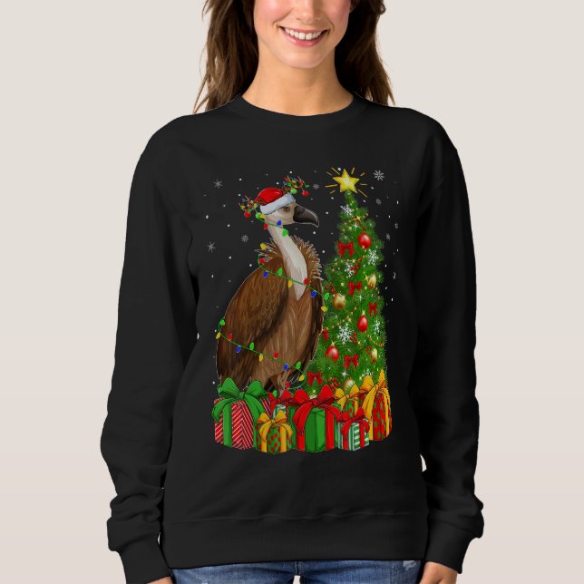 Sweatshirt Vulture Bird   Xmas Holiday Santa Vulture Christma (Devant)