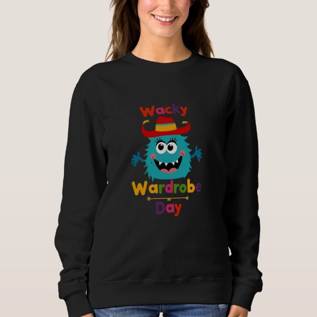 Sweatshirt Wacky Wardrobe Day Mismatch Mercredi Drôle Goofy (Devant)