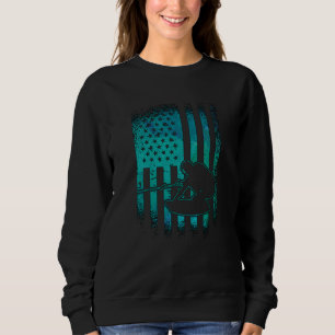 Sweatshirt Wakeboard American Flag Wakeboard Wakeboard
