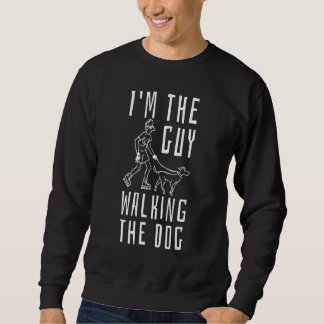 Sweatshirt Walking the dog - accessories. Funny dog statement