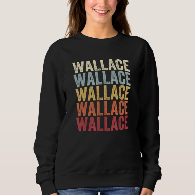 Sweatshirt Wallace Pennsylvania Wallace PA Retro Vintage Text (Devant)