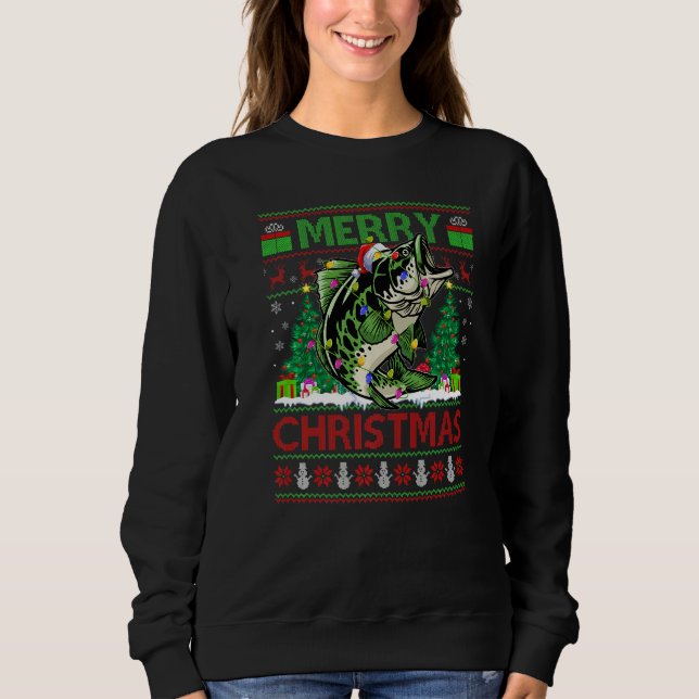 Sweatshirt Walleye Fish  Xmas Tree Ugly Santa Walleye Christm (Devant)