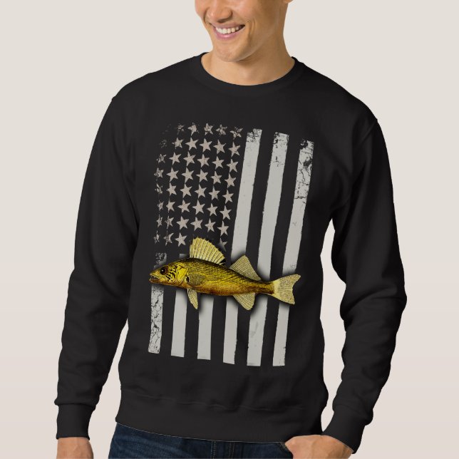 Sweatshirt Walleye Fishing Usa 1 (Devant)