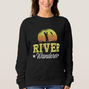 Sweatshirt Wanderer Pêche À La Volée Dans La Rivière