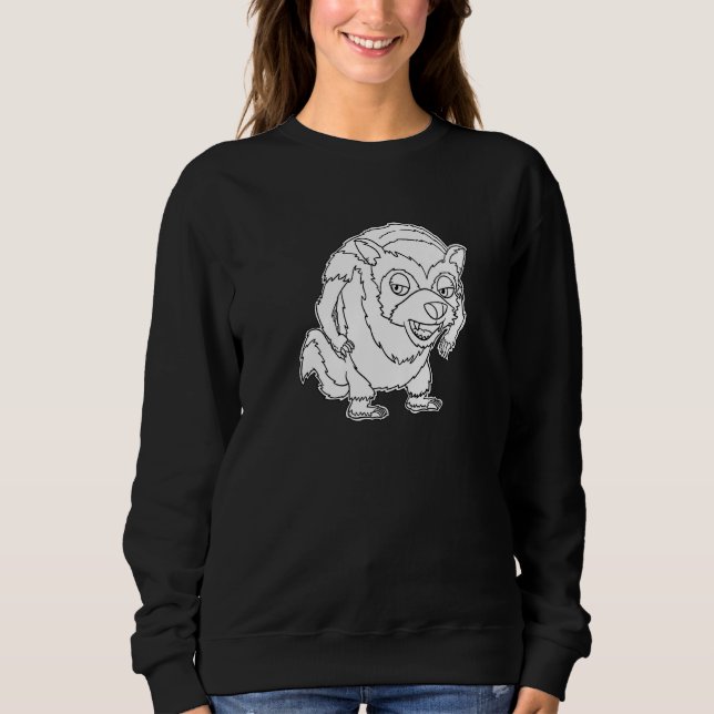 Sweatshirt Wandering Wolverine - Furry Woodland Creatures Pre (Devant)