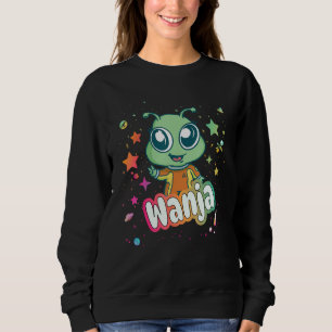 Sweatshirt WANJA - Nom mignon du garçon avec Alien mignon 1