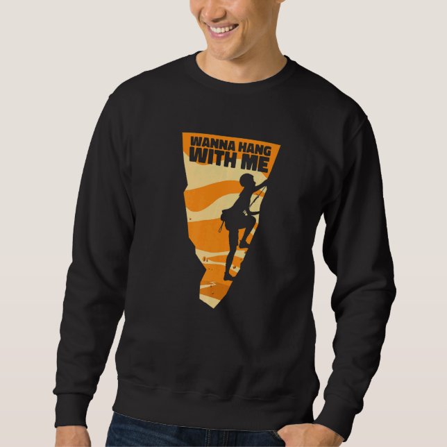 Sweatshirt Wanna Hang With Me Outdoor Speed Sport Free Alpine (Devant)