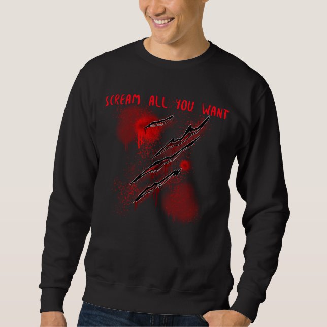 Sweatshirt Want Scream (Devant)