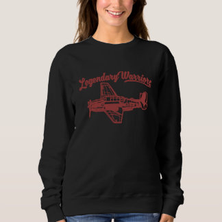 Sweatshirt Warbirds Forever Legendary Warriors Vintage Aircra
