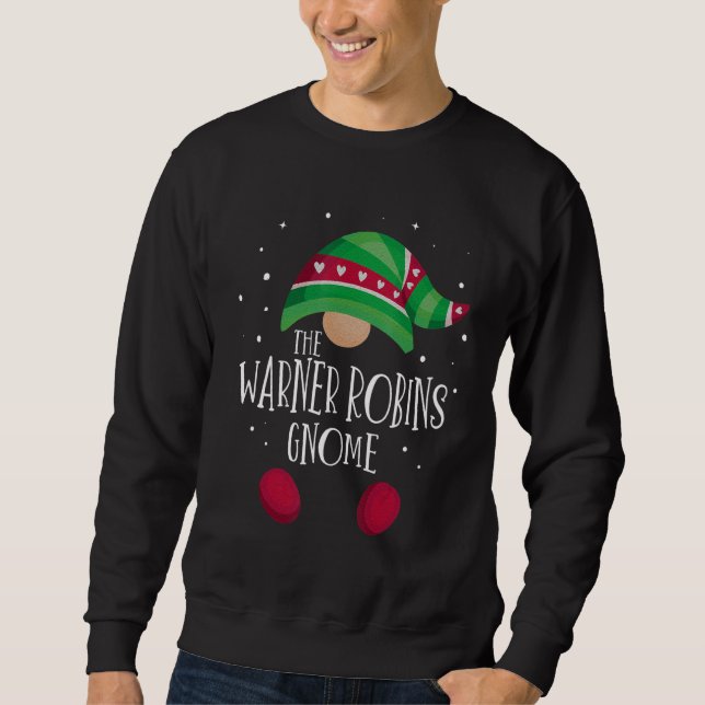 Sweatshirt Warner Robins Gnome Family Matching Christmas Paja (Devant)