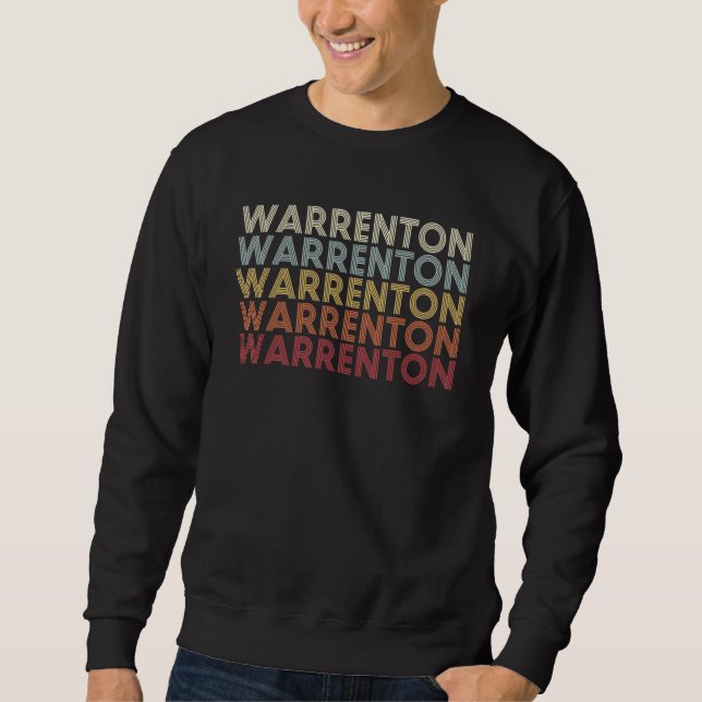 Sweatshirt Warrenton Missouri Warrenton MO Retro Vintage Text (Devant)
