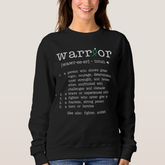 Sweatshirt Warror - Traumatic Brain Injury Sensibilisation (Devant)
