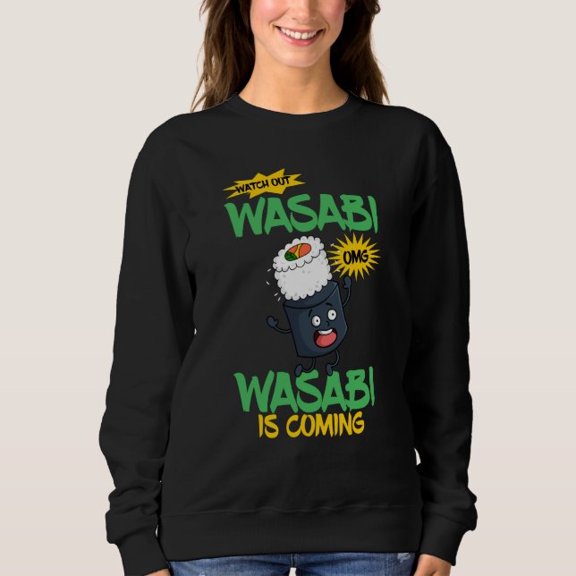 Sweatshirt Wasabi Japanese Horseradish Spicy Paste Condiments (Devant)
