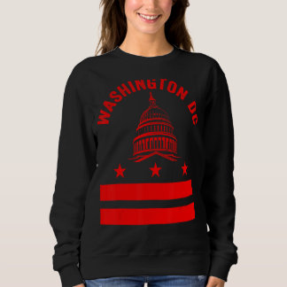 Sweatshirt Washington Dc Drapeau Amour Capitol Hill Souvenir