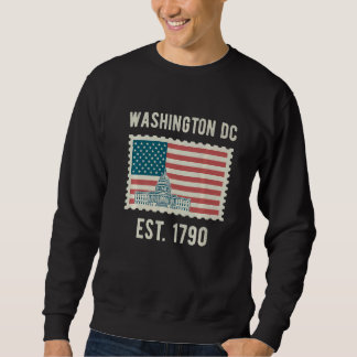 Sweatshirt Washington Dc Usa Drapeau Amour Capitol Hill Souve