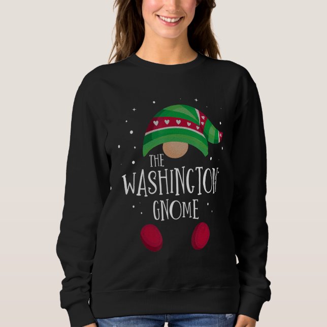 Sweatshirt Washington Gnome Family Matching Christmas Pajamas (Devant)