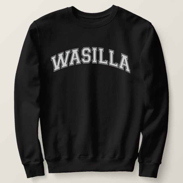 Sweatshirt WASILLA University Style Sweater America College (Design devant)