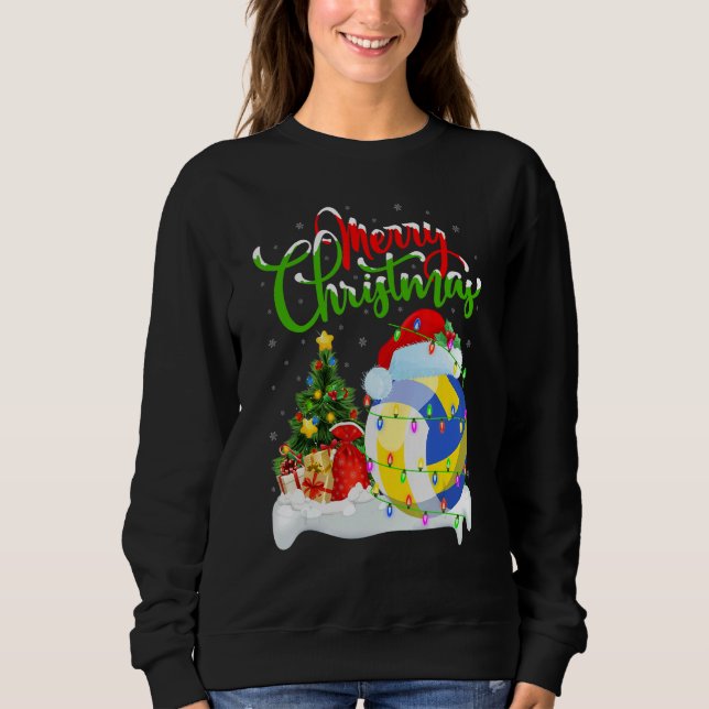 Sweatshirt Water Polo  Xmas Decorations Santa Water Polo Chri (Devant)