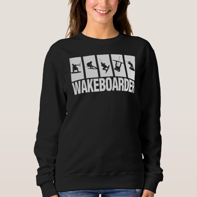 Sweatshirt Water Sport Wake Board Wakeboard Wakeboard Wakeboa (Devant)