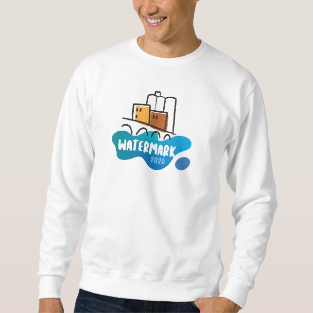 Sweatshirt Watermark Homme Manches Longues (Devant)