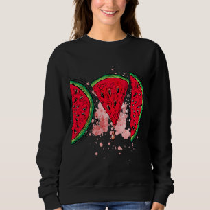 Sweatshirt Watermelon Papa drôle Fruit melon d'été - Pères