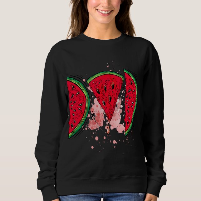 Sweatshirt Watermelon Papa drôle Fruit melon d'été - Pères (Devant)