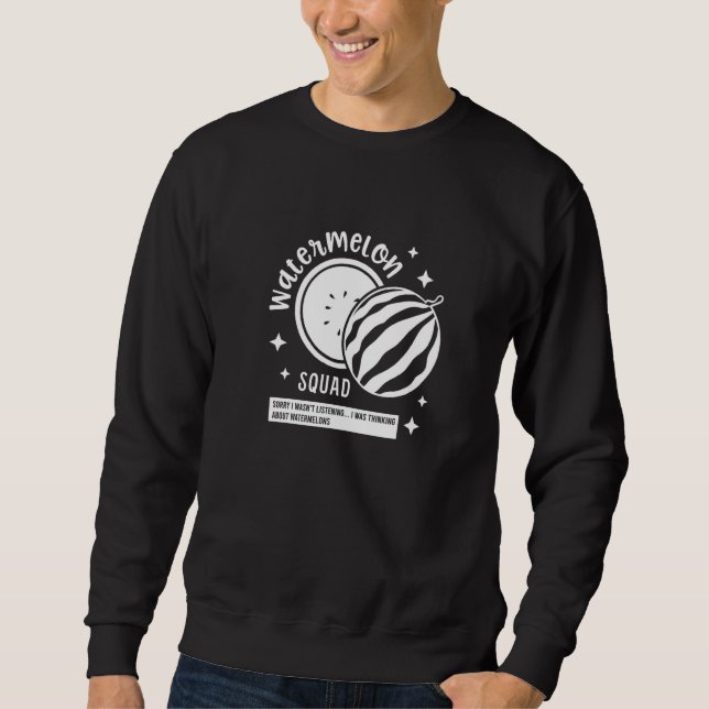 Sweatshirt Watermelon Squad Team Tropical Fruits   (Devant)
