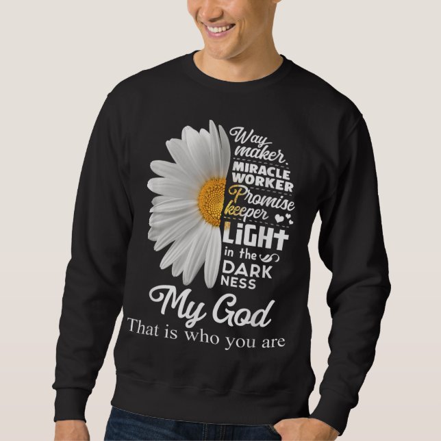 Sweatshirt Way Maker Miracle Worker Promesse Keeper Light Jes (Devant)