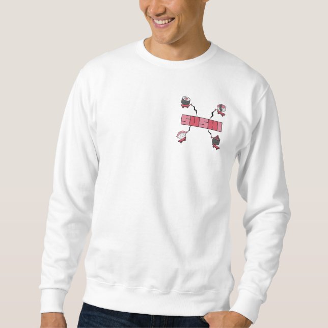 Sweatshirt We Love Sushi - Sushi Love - ASL ILY Obsession (Devant)