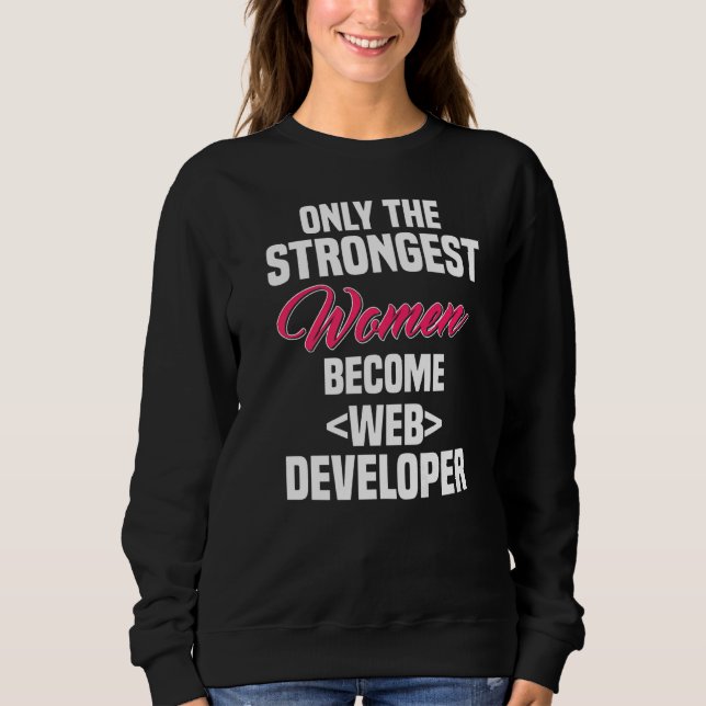 Sweatshirt Web Developer Web Web Femmes Programmer Coder Comp (Devant)