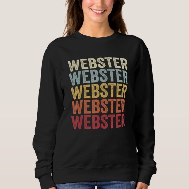 Sweatshirt Webster Massachusetts Webster MA Retro Vintage Tex (Devant)