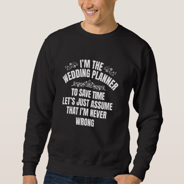 Sweatshirt Wedding planner Nuptial Planning Job Event Consult (Devant)