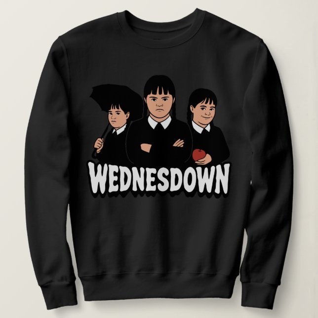 Sweatshirt Wednesdown Wednesday Down Syndrome  (Design devant)