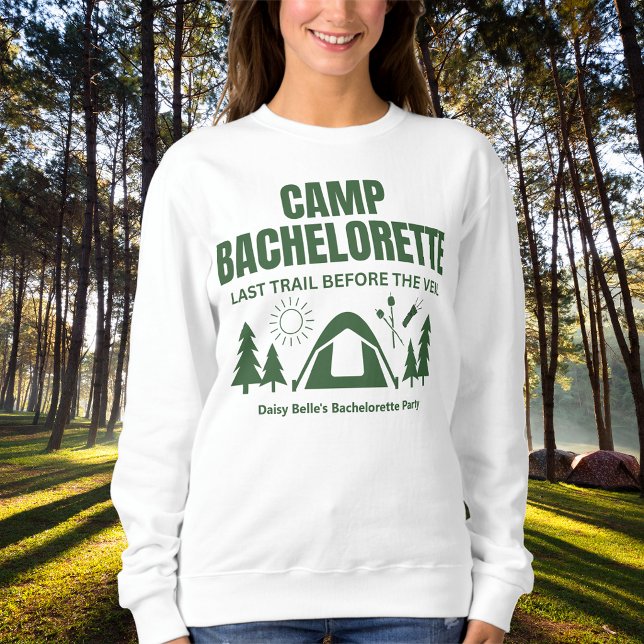 Sweatshirt Week-end de célibataire au Modern Green Camp (Créateur téléchargé)