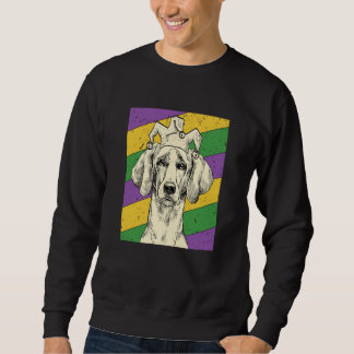 Sweatshirt Weimaraner Jester Mardi Gras Dog Mom or Dad