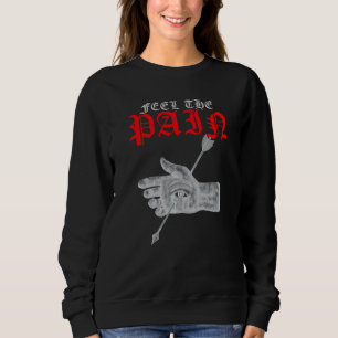 Sweatshirt Weirdcore Dreamcore Main esthétique Et Eyeba bizar