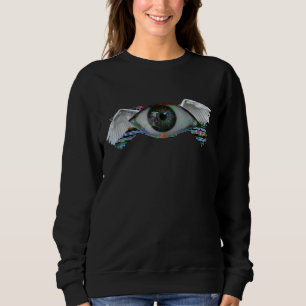 Sweatshirt Weirdcore Glitch Angel Eye Dreamcore esthétique