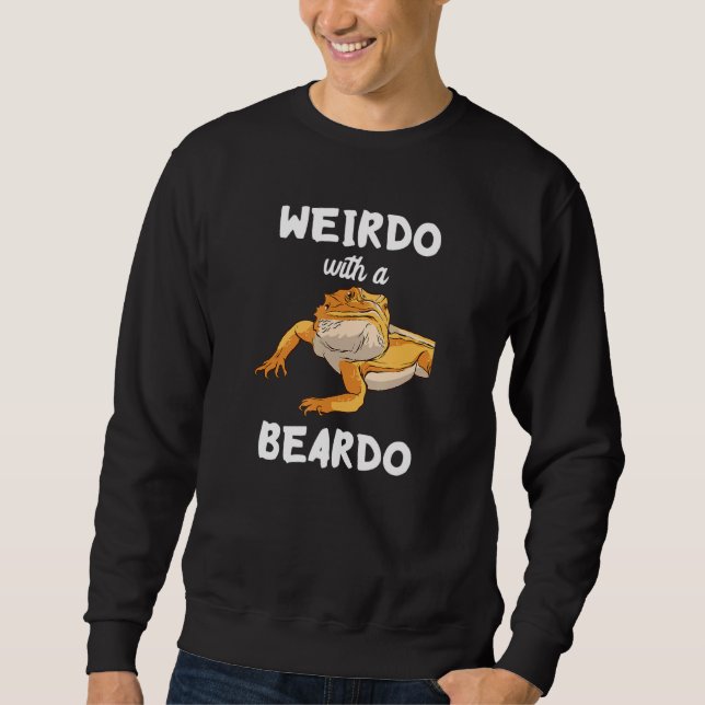 Sweatshirt Weirdo Avec Un Lizard De Dragon Reptile Beardo (Devant)